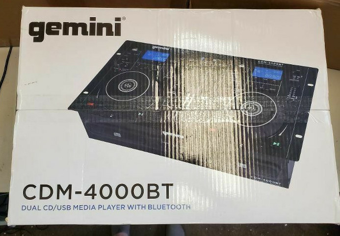GEMINI CDM-4000BT DUAL CD/USB MEDIA PLAYER WITH BLUETOOTH