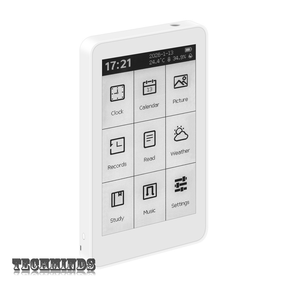 HamGeek M3 Portable E-Book Reader 3.7" Touch Screen E-Paper 10-Level Adjustable
