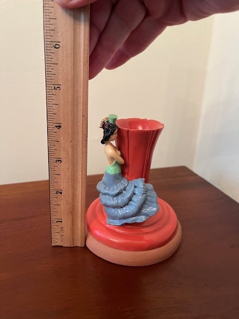 Fiesta Ware Cookie Press with Dancing Lady Teapot Impression - Persimmon READ