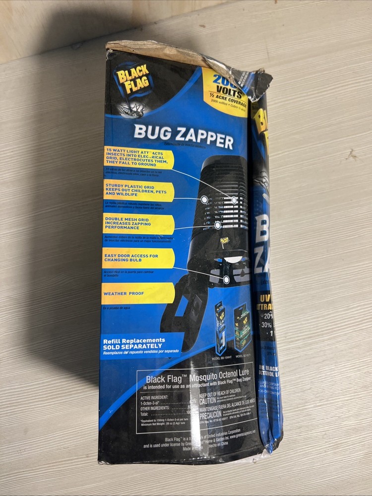 Damaged Box - Black Flag 2000 Volt Electronic Insect Killer