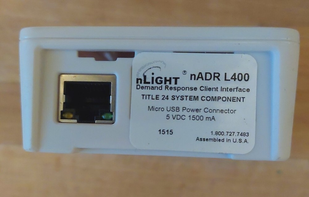Acuity nLight NADR L400 Demand Response Client Interface