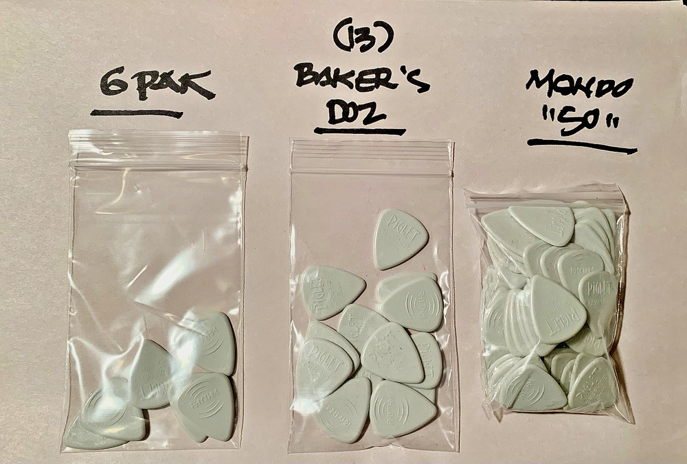 Piglet Graphite Guitar Picks 2mm  ~ Original Black or Lunar White Jerry Clones!!