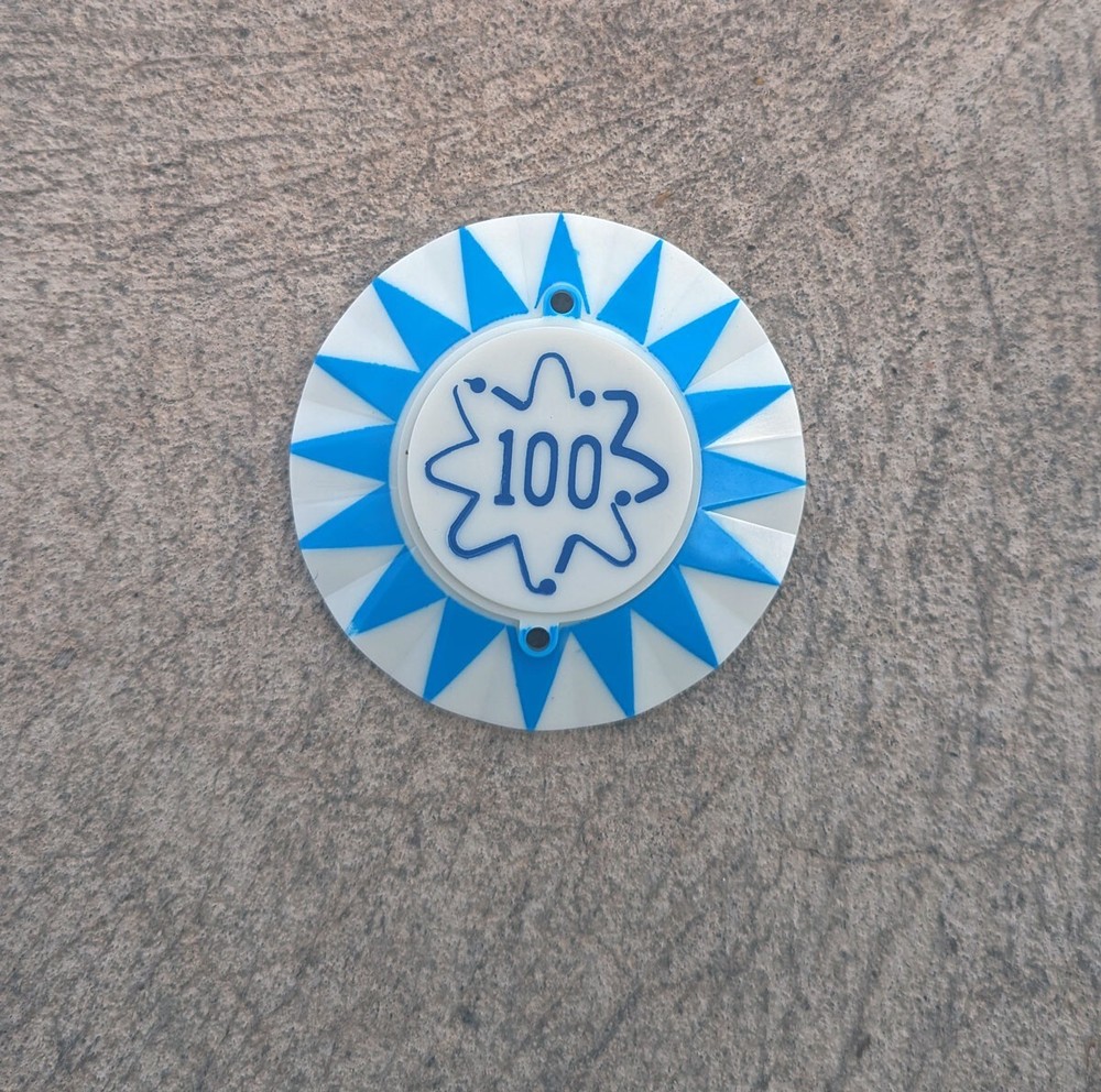 POP BUMPER CAP SUNBURST '100' SQUIGGLE B/B 16531 3A-7187