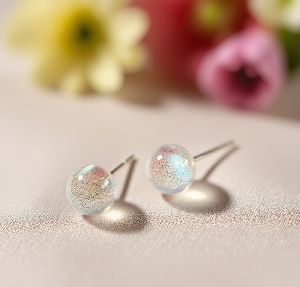 Natural Moonstone Simple and Delicate Earrings for Women Healing Crystal Jewelry