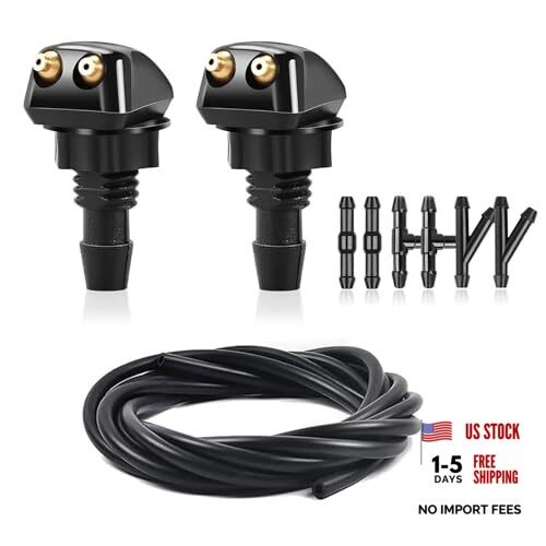 2pcs Front Windshield Washer Nozzles, Front Windshield Washer Nozzle kit and