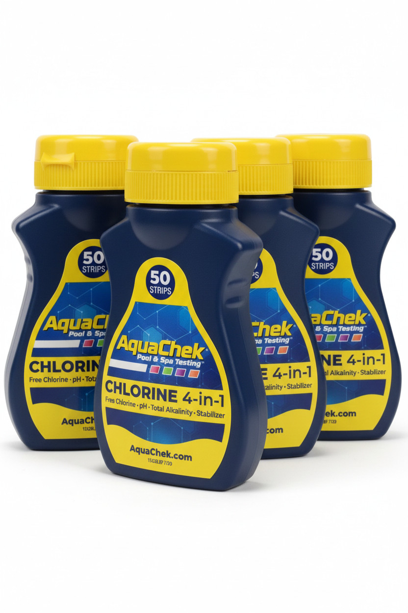 AquaChek Yellow (Chlorine) Test Strips EXP 07/2028 50CT 4PK SAME DAY SHIP 📦🚀