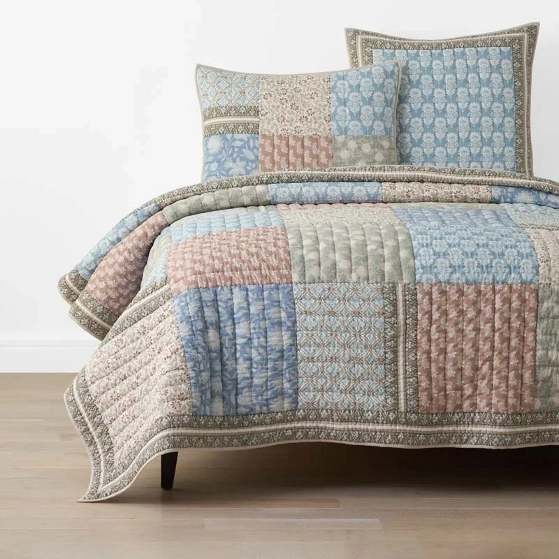 Anvitha Patchwork Quilt - Multi, Full/Queen
