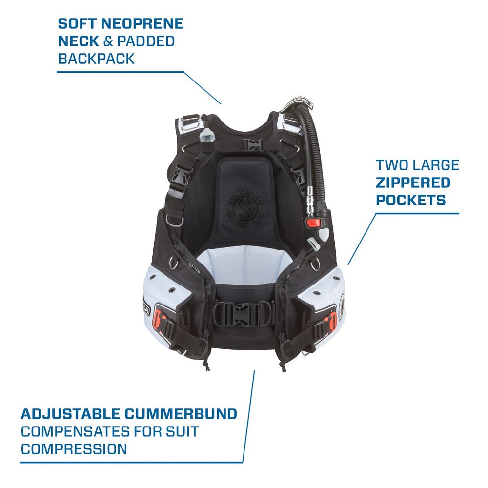 ScubaPro Bella w/Air2 BCD - Black/White