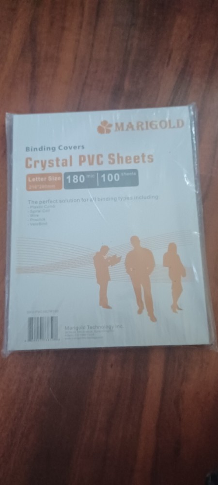 100 Pack 18 Mil PVC Binding Presentation Covers, Clear Report Covers for Binding