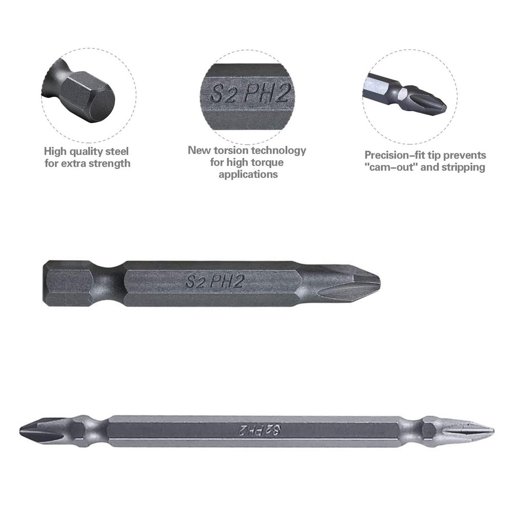 Screwdriver Bit Professional Double Ended Screw Driving Set Tools Kit 41 PC