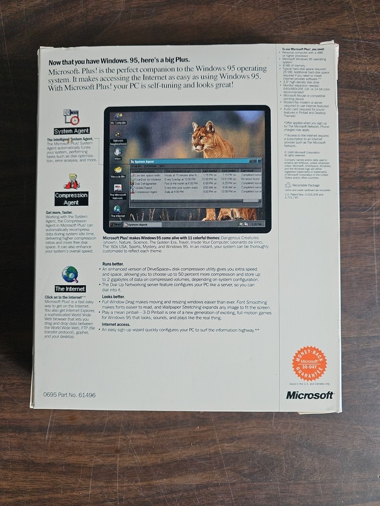 Microsoft Plus! Companion For Windows 95 Open Box