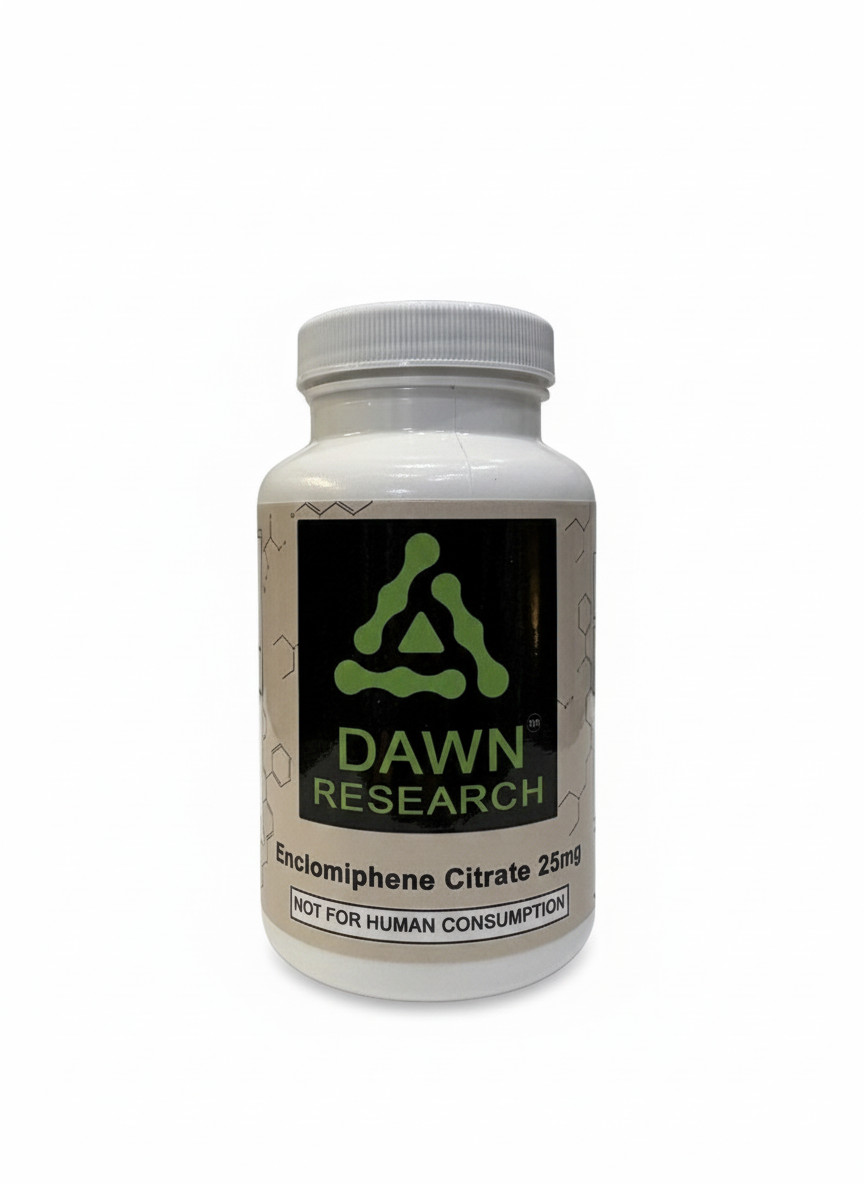 Dawn Research Enclomiphene Citrate 25mg 100 Capsules For Research Purposes ONLY