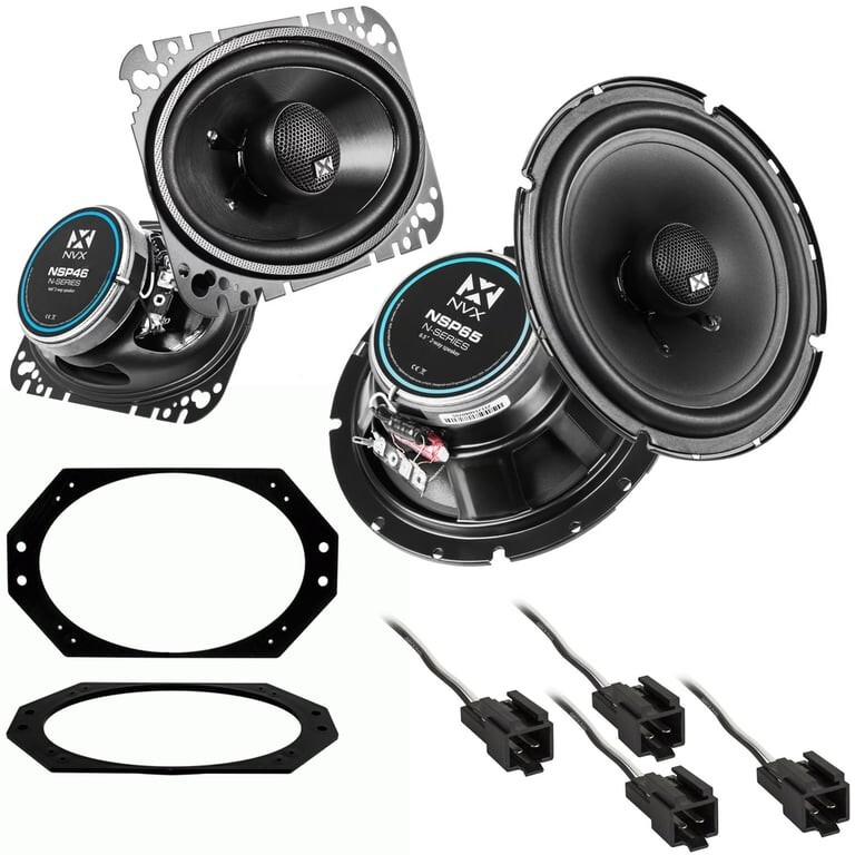1997-2006 Jeep Wrangler TJ - Complete Factory Speaker Replacement Package | NVX