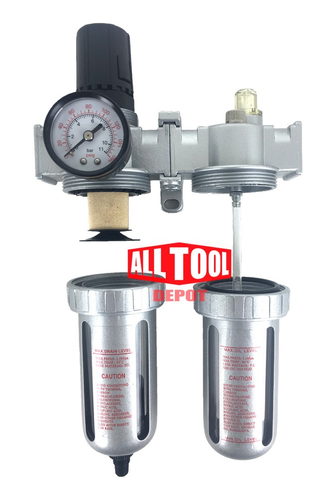 1/2" Mid Flow FRL air control unit w/ Auto Drain