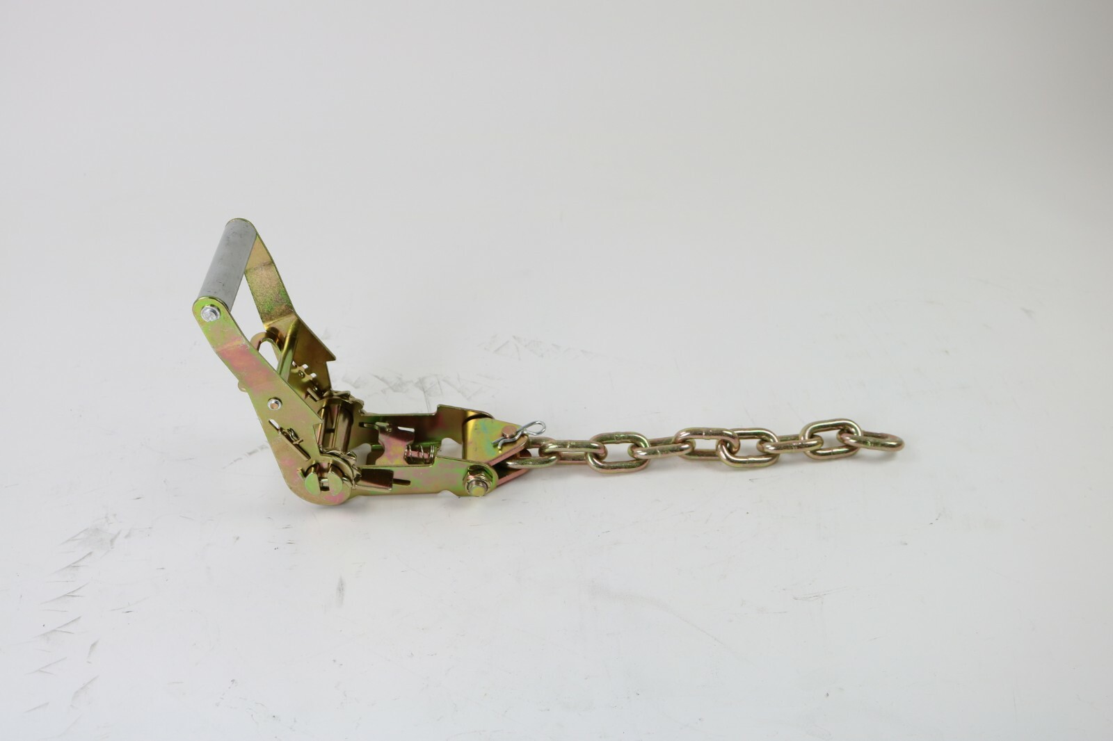 8 pt Kit 18' Orange TECNIC Webbing Rollback / Flatbed Car TieDown w/ Chain Tails