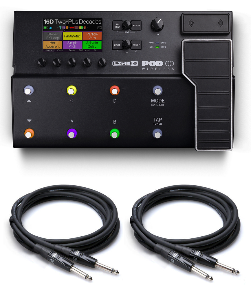 New Line 6 POD Go Wireless Amp Modeler Guitar Multi Effects Processor Pedal