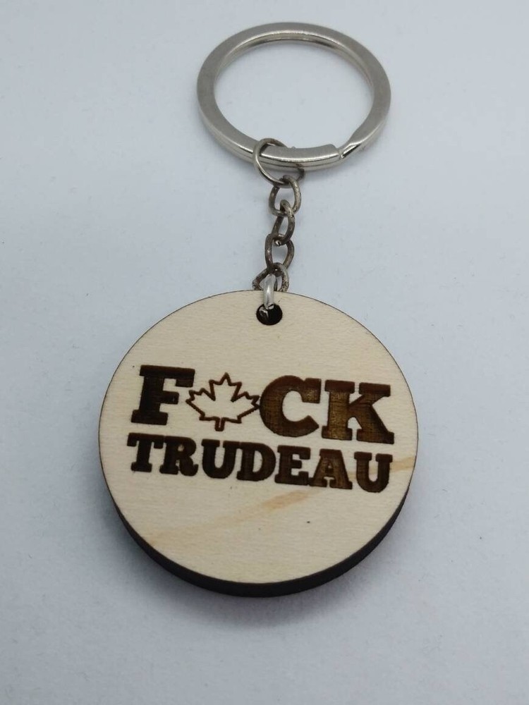 F Trudeau keychain F*ck Trudeau