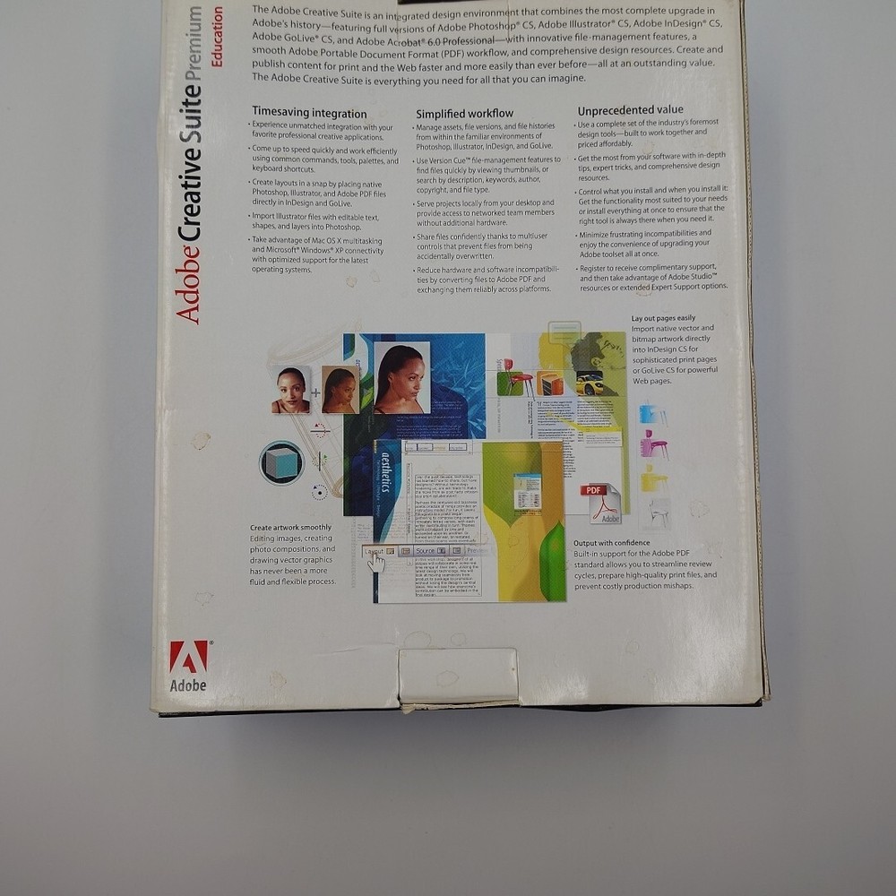 Adobe Creative Suite Premium 2004 w/Discs and Serials