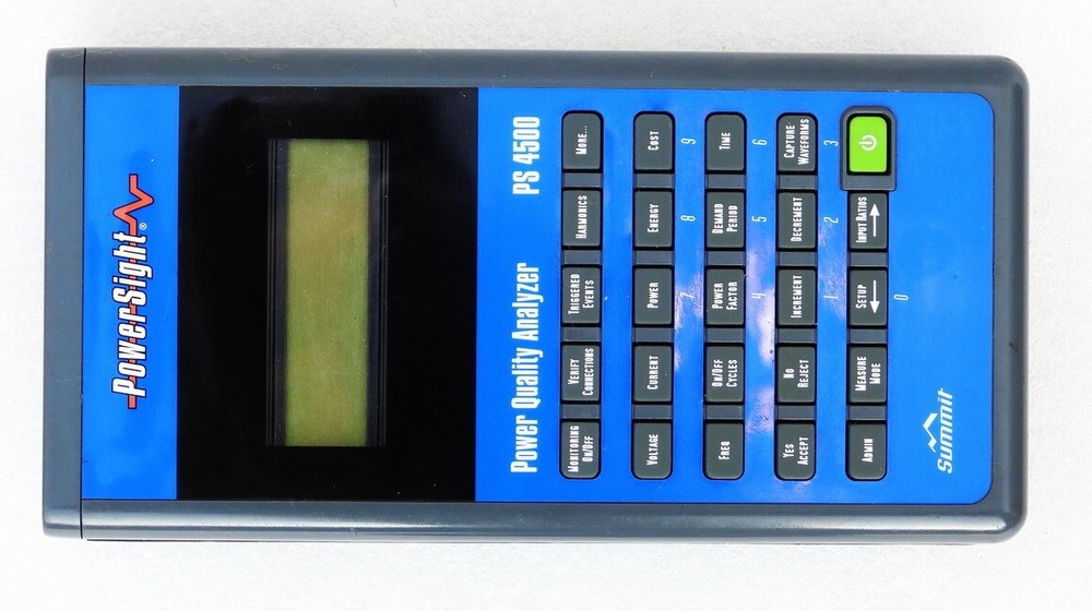 POWERSIGHT MODEL PS4500 DIGITAL PORTABLE REMOTE OPERATED POWER QUALITY ANALYZER
