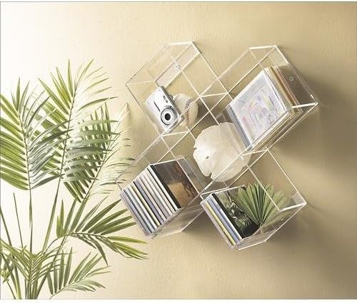 CD Wall Rack Clear CD Storage For Wall Or Desk | Init NT-MS502