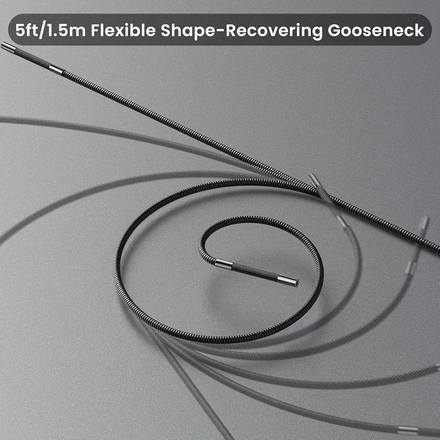 Two-Way Articulating Borescope Light 6.2mm Probe Industrial Endoscope Camera