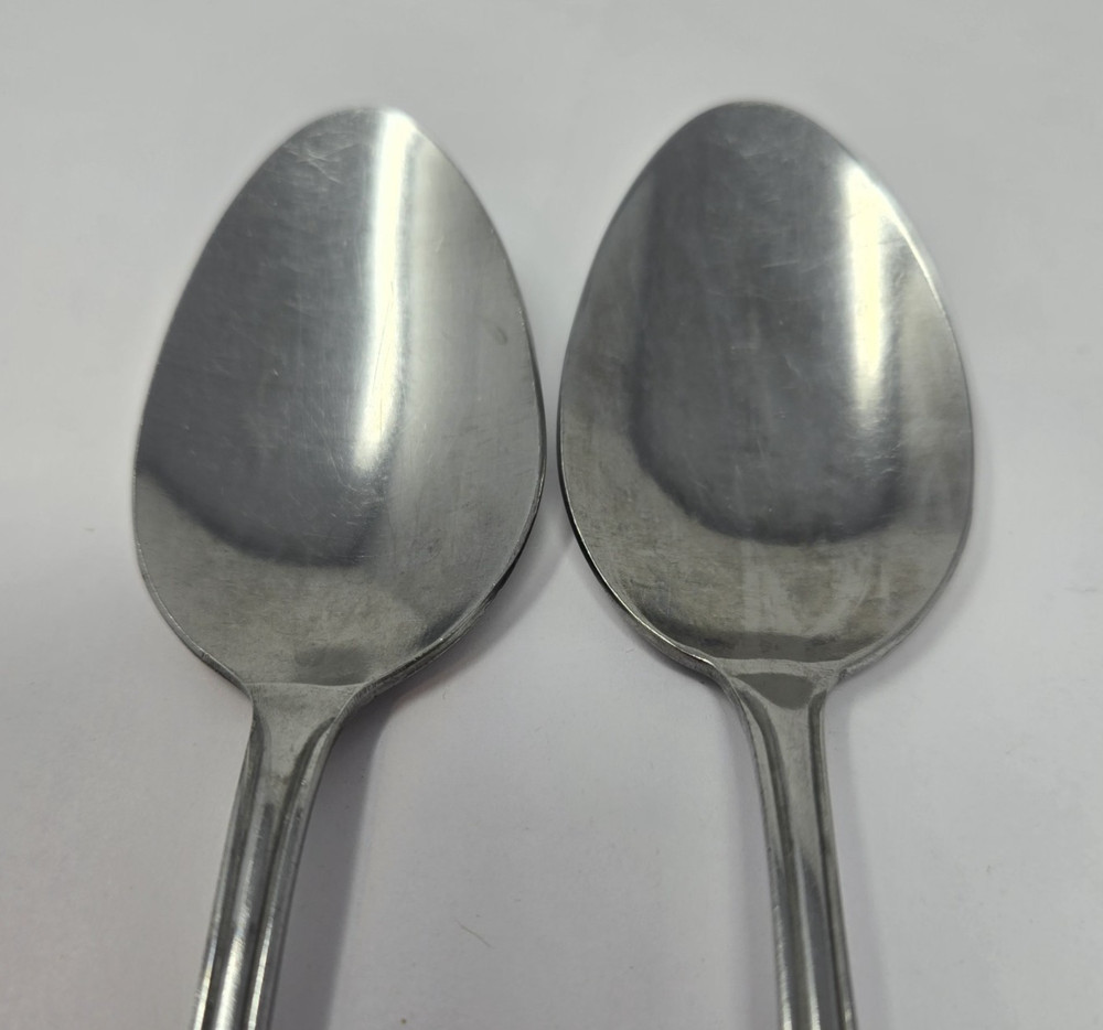 Gibson CLASSIQUE Flatware Teaspoons Oval Dinner & Sugar Spoon -Scroll Floral