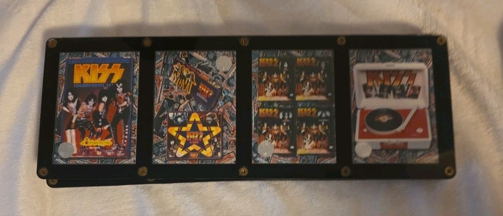 4 KISS PLAQUES MUSIC ROCK CARDS