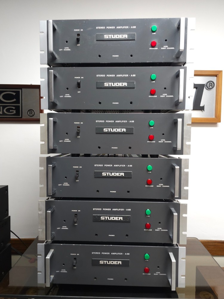 Studer A-68 Power Amplifier Serviced Operational