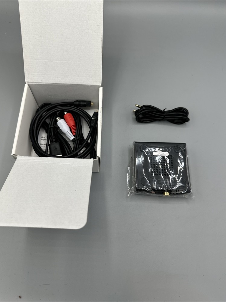 1 Mii Wireless Audio Transmitter To Wireless Model # 2AUFR- RT902 Black New Open