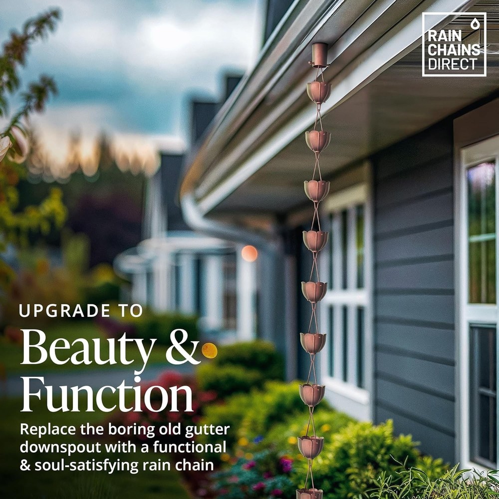 Rain Chains for Gutters