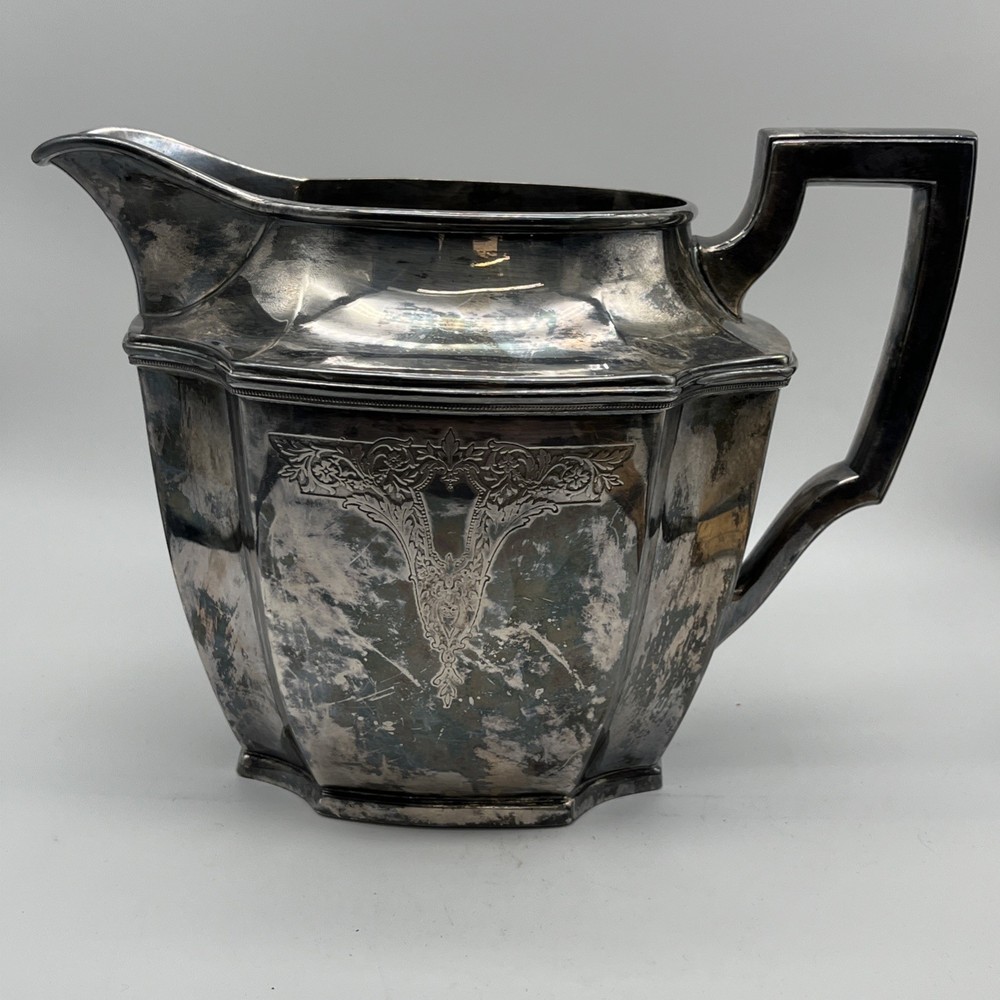1847 Roger’s Bros Ancestral Pitcher Silverplate 008643