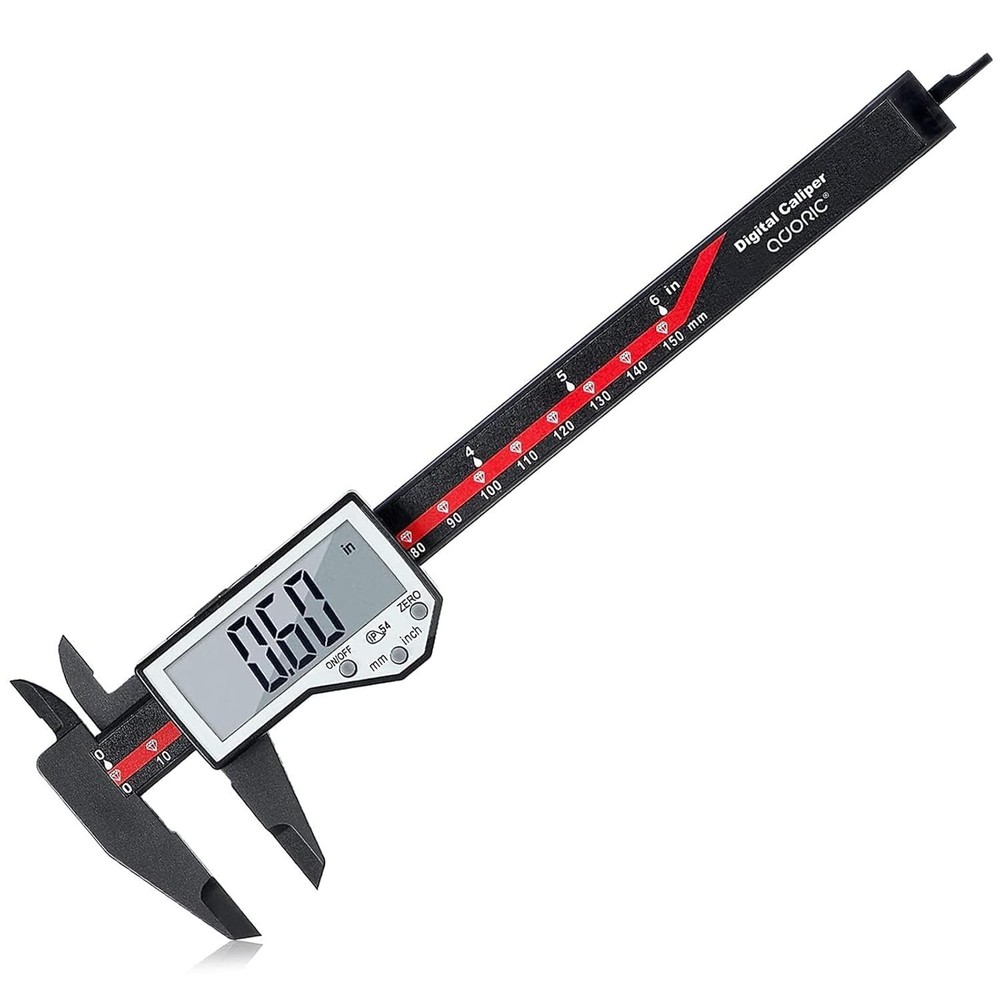 Professional 0-6'' Digital Measuring Caliper with Large LCD & Auto-Off Feature