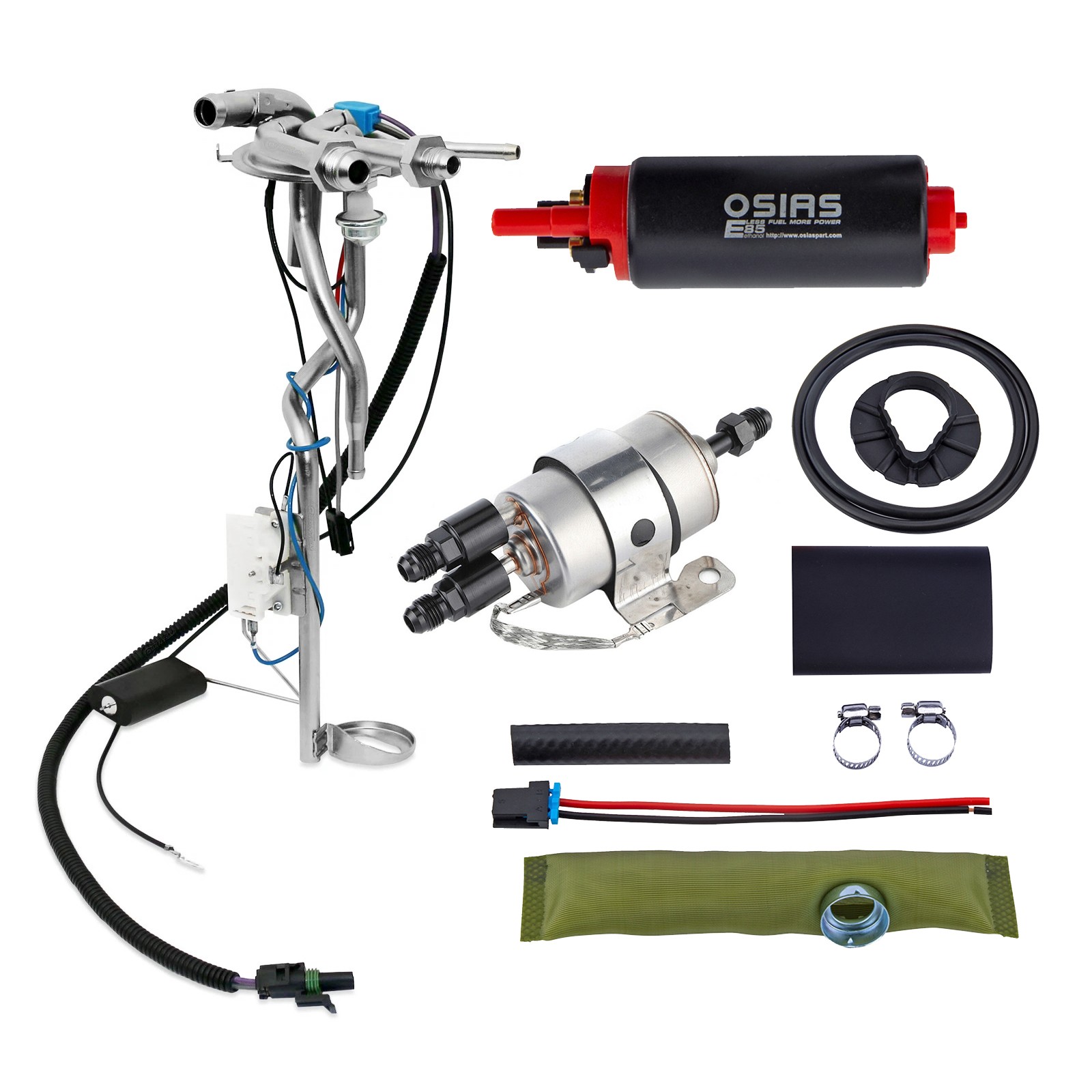 OSIAS Square Body Blazer Fuel Pump Hanger Send +Filter LS Swap AN Fittings 73-91