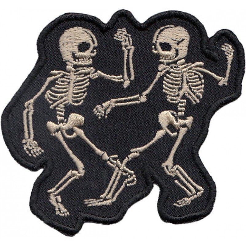 Dancing Bones  Sew On /Iron On Embroidered  Biker Patch   Grateful  Dead