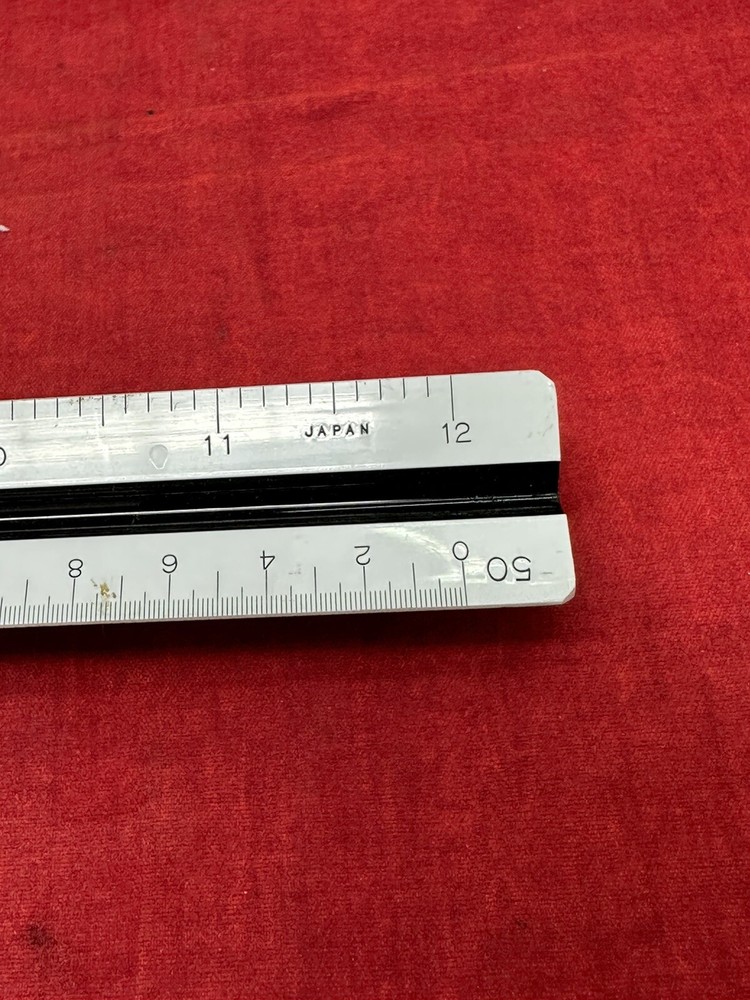 Pacific Arc Architect Ruler 95120 JAPAN Drafting Scale Triangle Trianguler Ruler