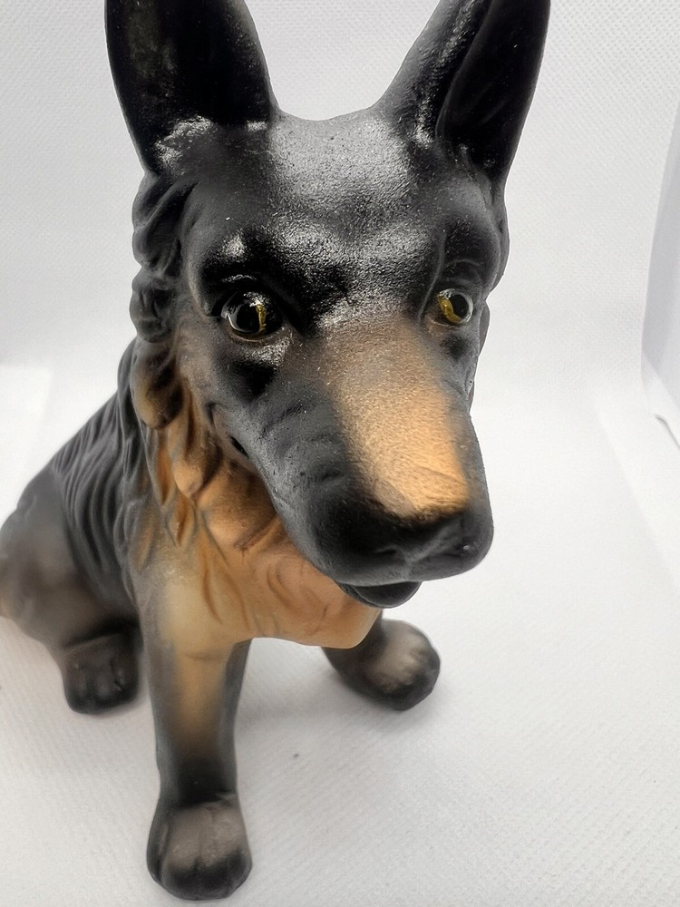 Ceramic German Shepherd Dog Figurine