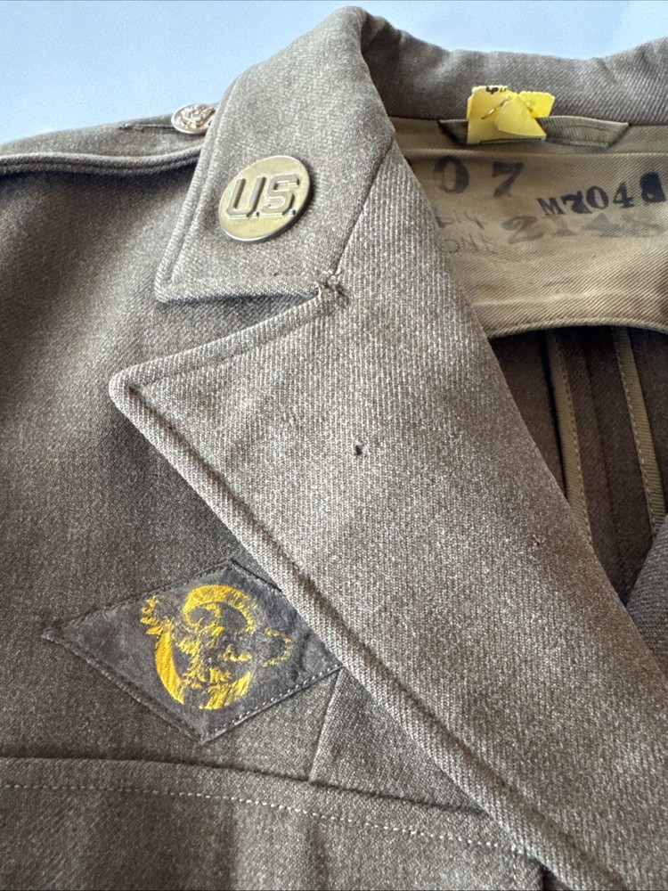 ORIGINAL WWII US ARMY AIR FORCE Jacket 111th With Hat