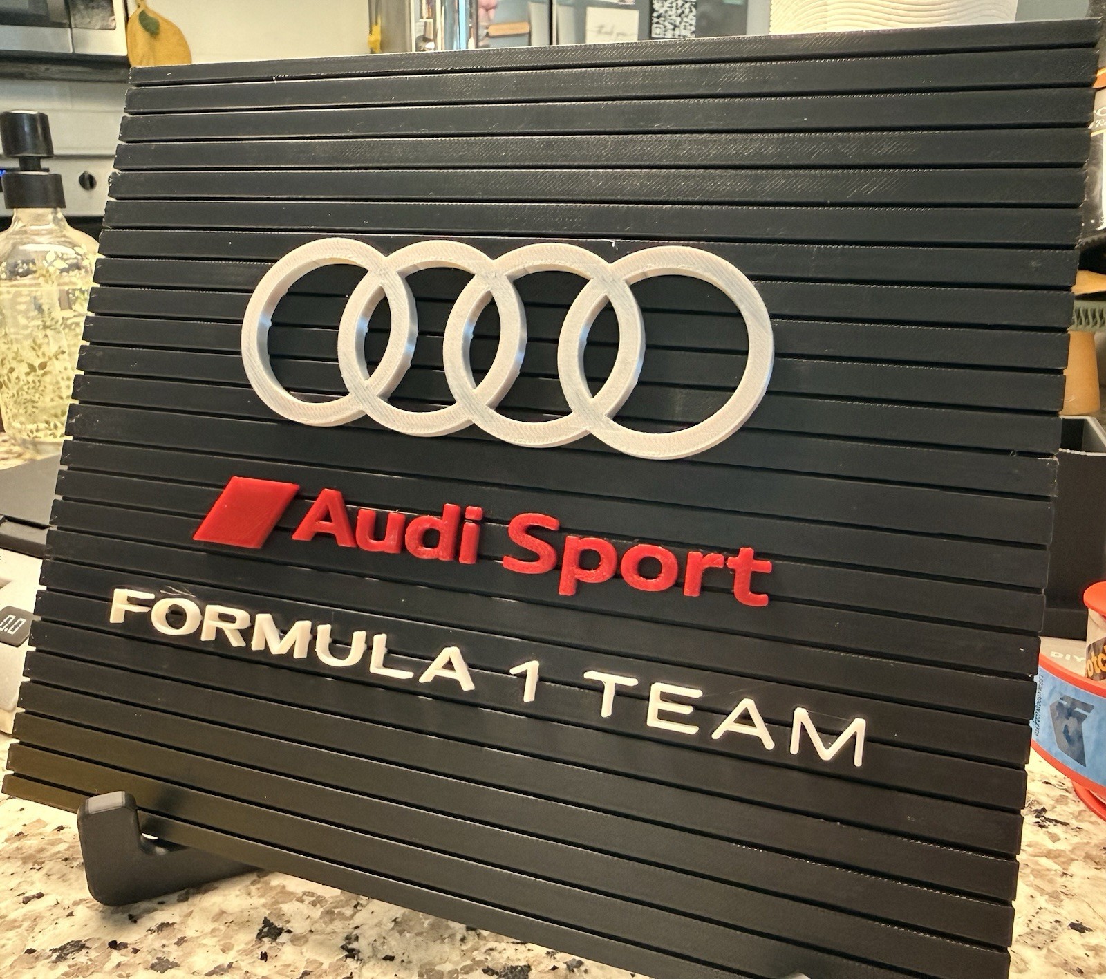 Audi F1 Team Logo Display Wall Art Sign Decor For F1 Collector Racing Fan Gift