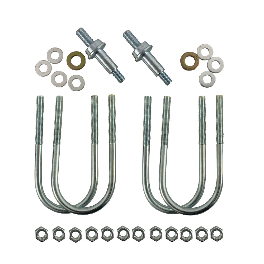 12pc Multi Leaf Shock Plate Kit Camaro Firebird Nova Spring Pad U-Bolt Nuts Stud