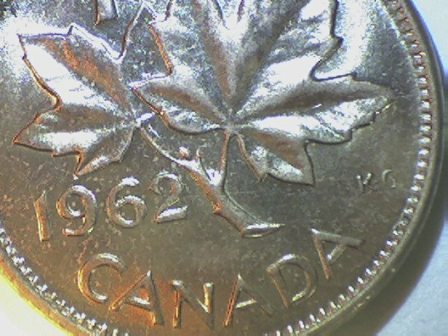 1962 CANADA ONE CENT RARE DOUBLE DATE 962 AU/UNC ALL