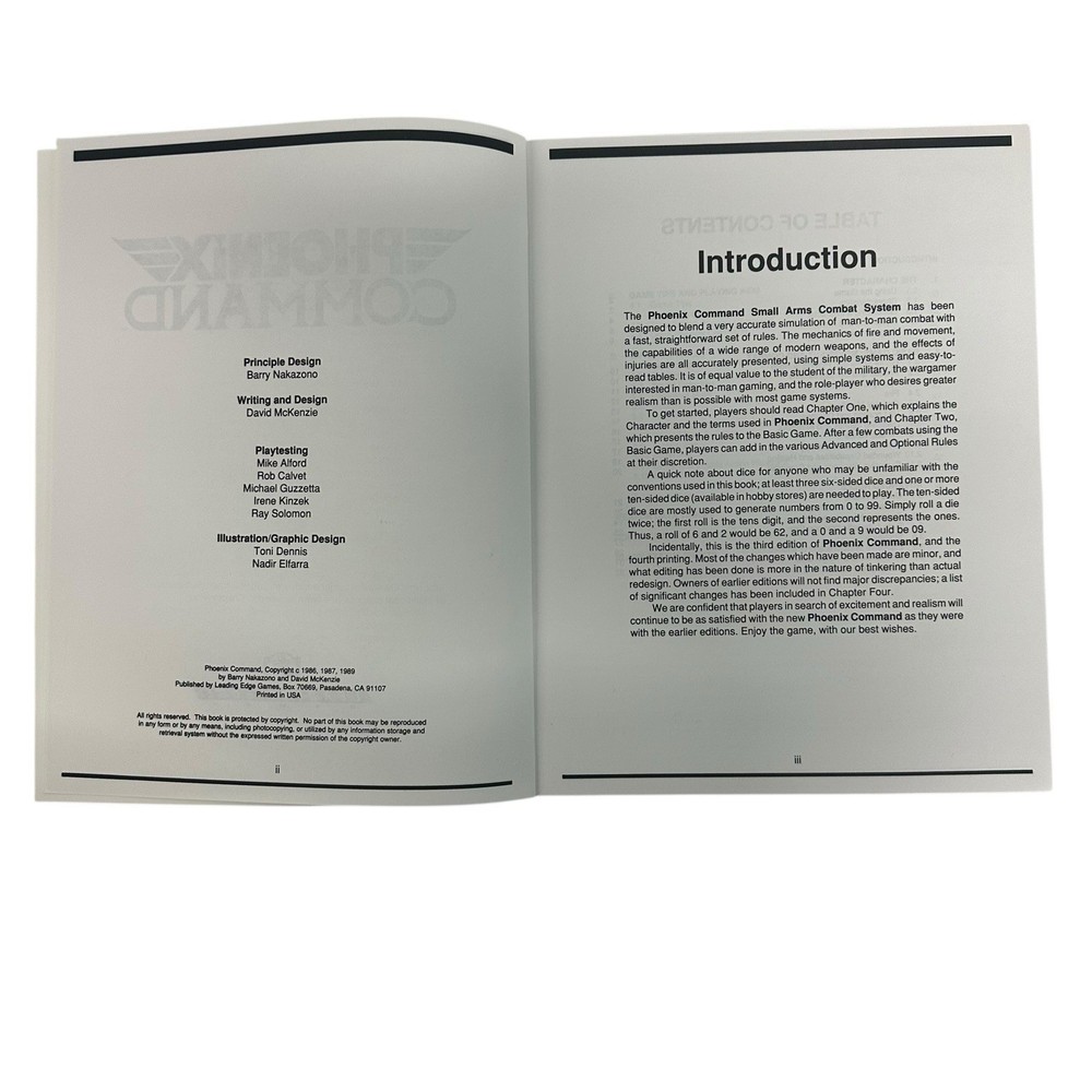 Leading Ed Phoenix Comma Advanced Rules for Small Arms Combat (2 SW (VG+