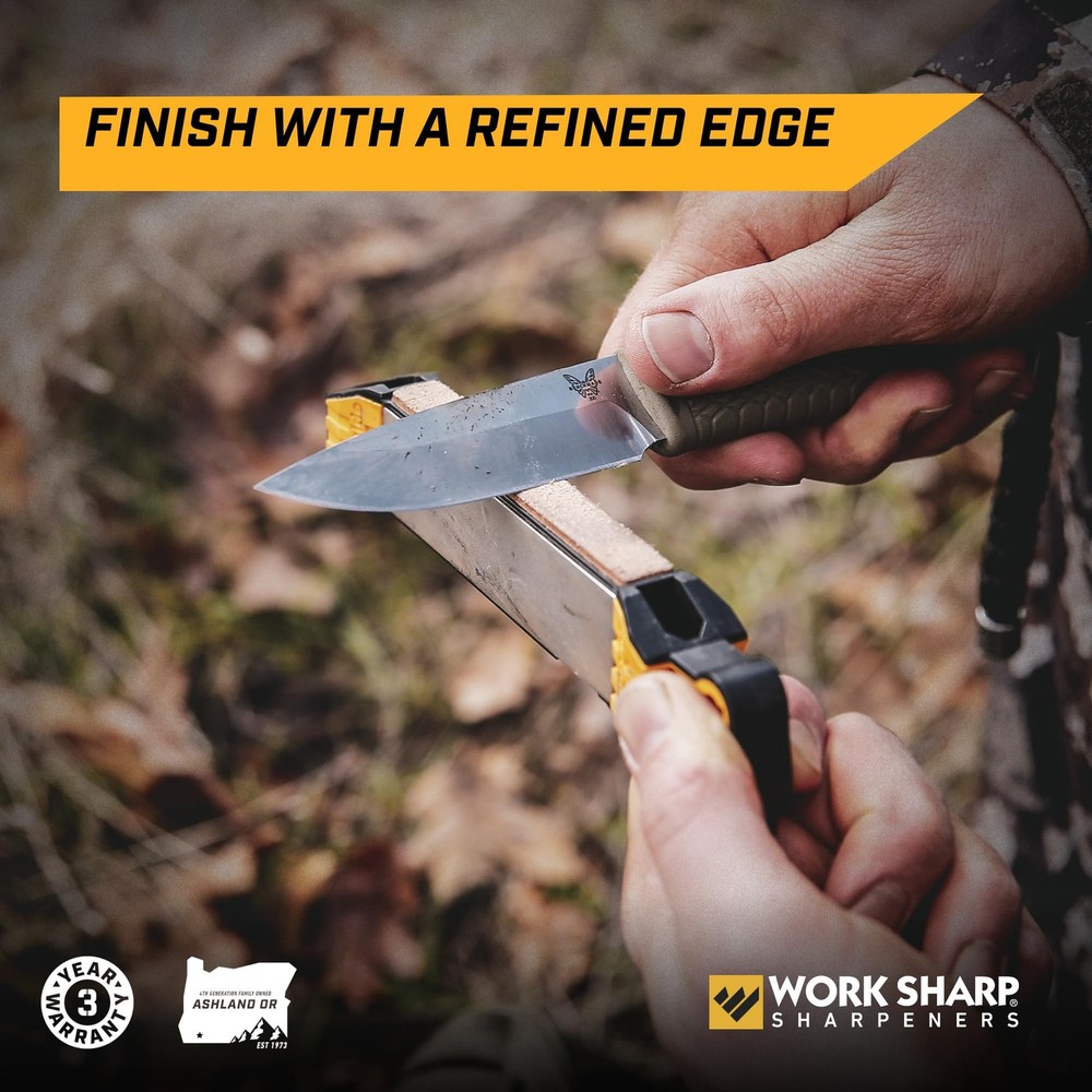 Work Sharp Guided Field Sharpener, Compact Travel Knife One Size, Black