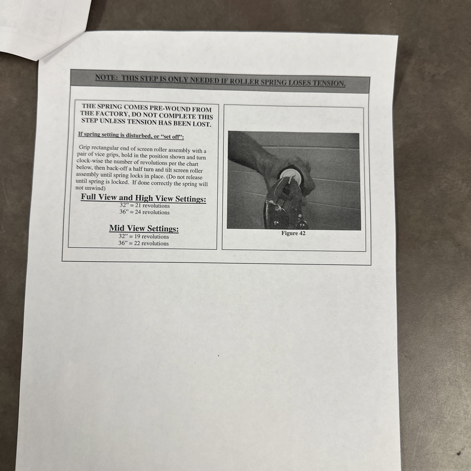 Larson EasyVent 31" Retractable Screen Roll for 36" Storm Door. Part # 0800722