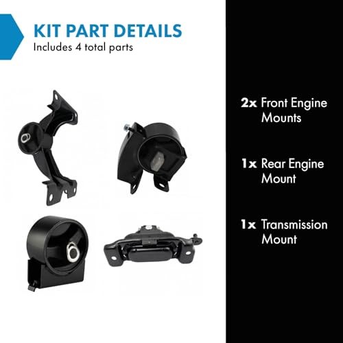 Engine Transmission Motor Mount Kit 4pc Set for 2011 - 2019 Grand MTA34764