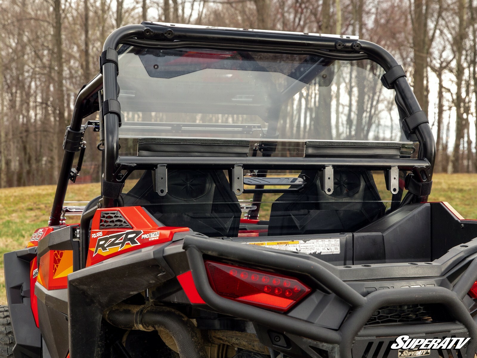 SuperATV Vented Rear Windshield for Polaris RZR 900 / XC / S / Trail (15-20)