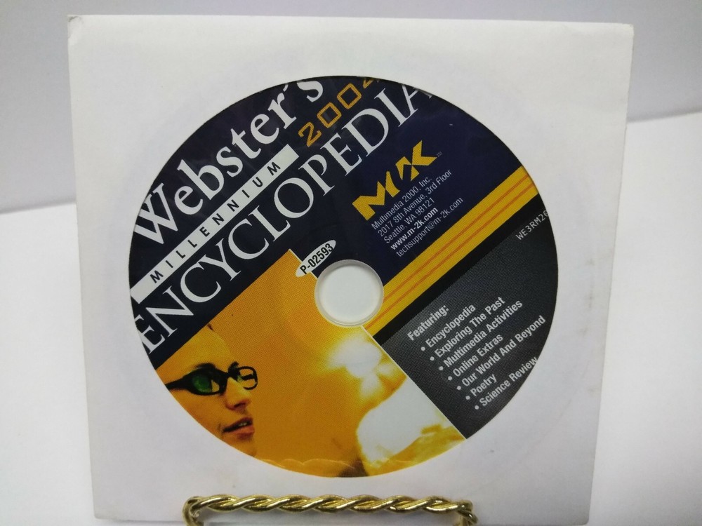 Webster’s MILLENNIUM 2004 Encyclopedia PC Software WIN95+ CD-ROM