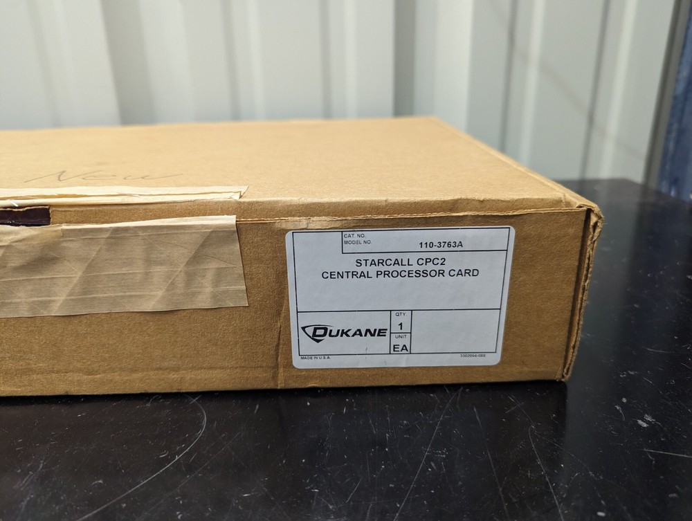 Dukane Starcall CPC2 110-3763A Central Processor Card NEW