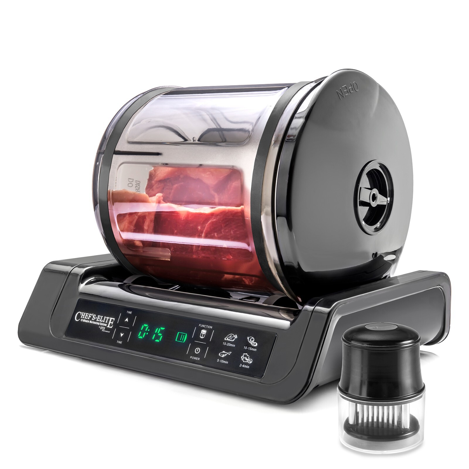 STX Chef's Elite Meat Marinator - 15 Minute Marinater With Auto Shut Off Timer