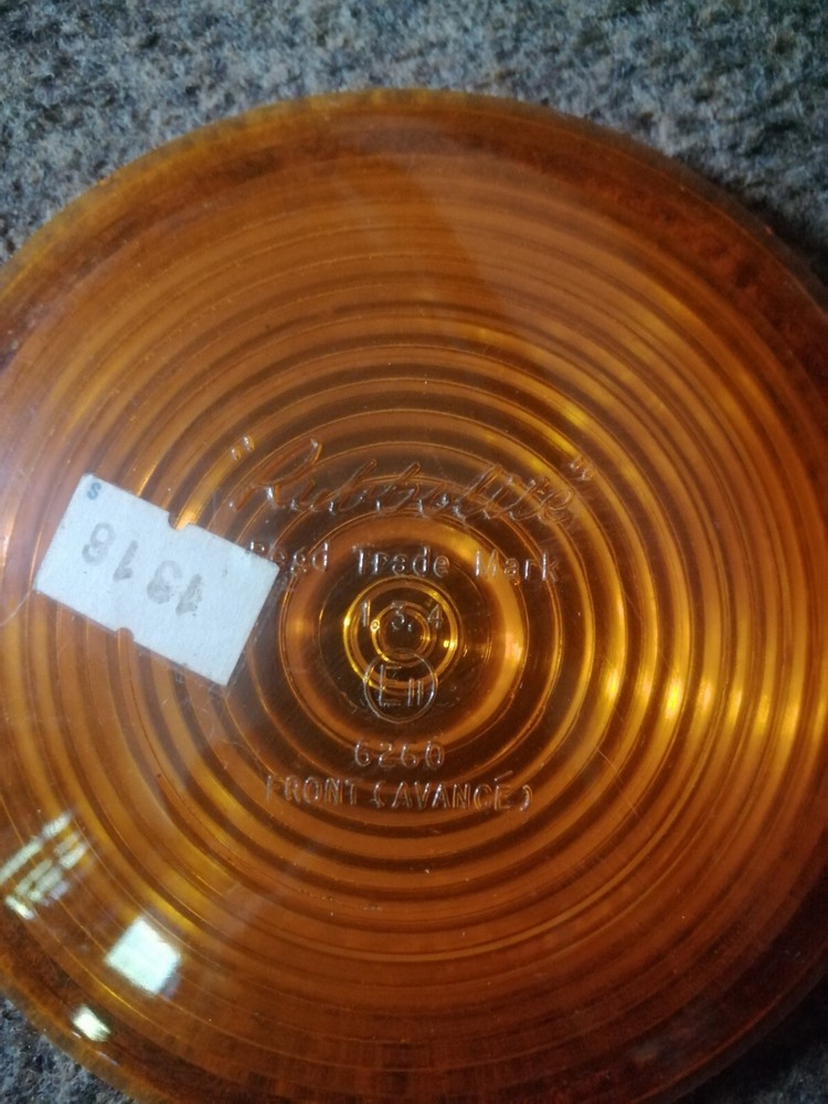 Rubbolite 6260 Amber Indicator Lens