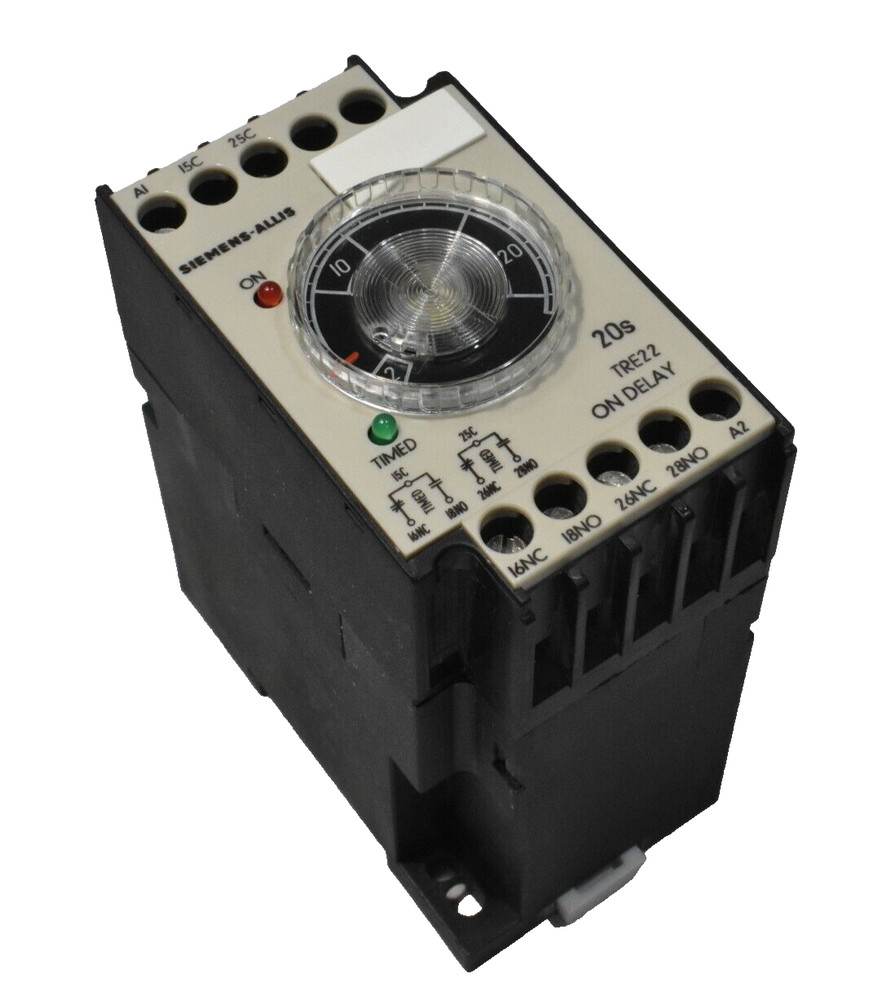 Siemens TRE221D40 Solid State Timing Relay 2-20 Sec, 110/120V